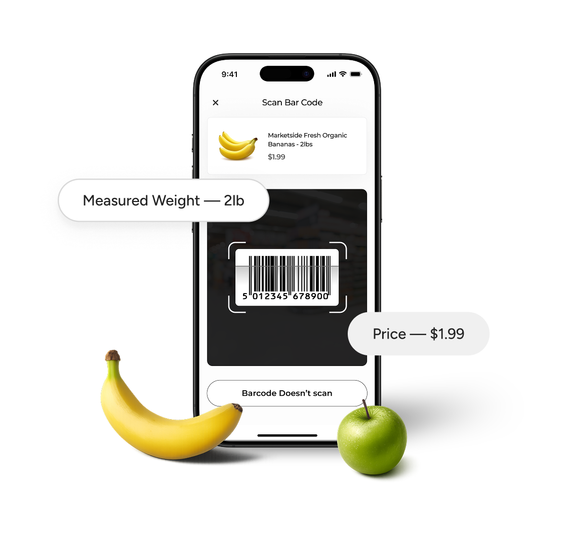 Barcode scanning and weight checks built in