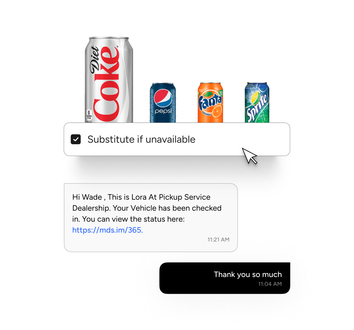 Smart substitutions and shopper messaging