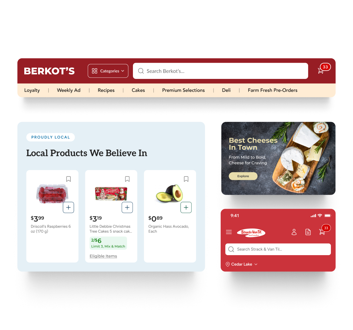 Own your brand experience with a customizable website
